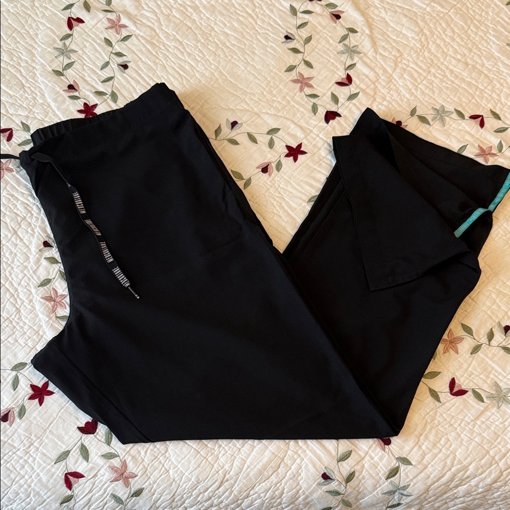 Med Couture Black Straight Leg Pants